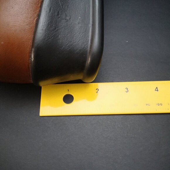 I Love Comfort Ladies Size 7D Brown Leather Upper with Black Wedge Heel - Picture 9 of 13